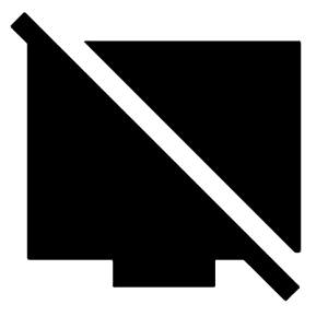 Tv Off Fill Icon from Sharp Fill - Material Symbols Set
