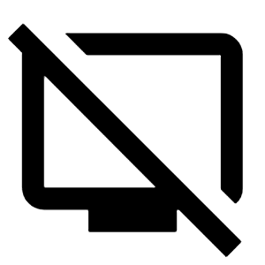 Tv Off Icon from Material Pro Line Set