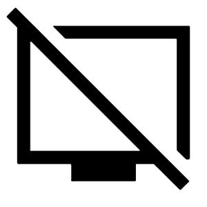 Tv Off Icon from Sharp Line - Material Symbols Set