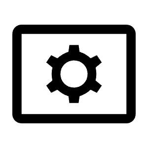 Tv Options Input Settings Icon from Outlined Line - Material Symbols Set