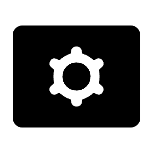 Tv Options Input Settings Fill Icon from Rounded Fill - Material Symbols Set