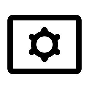 Tv Options Input Settings Icon from Rounded Line - Material Symbols Set