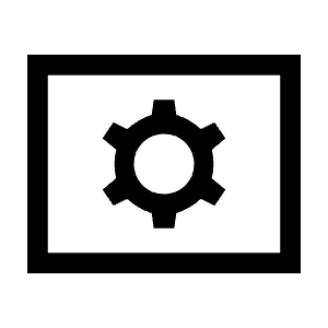 Tv Options Input Settings Icon from Sharp Line - Material Symbols Set