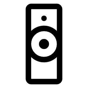 Tv Remote Icon from Outlined Line - Material Symbols Set