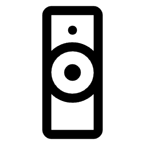 Tv Remote Icon from Rounded Line - Material Symbols Set