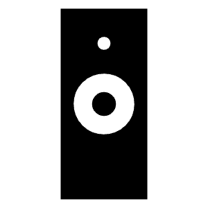 Tv Remote Fill Icon from Sharp Fill - Material Symbols Set