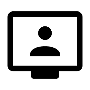 Tv Signin Icon from Rounded Line - Material Symbols Set