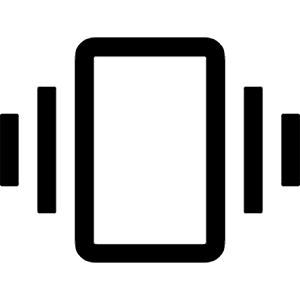Vibration Icon from Outlined Line - Material Symbols Set