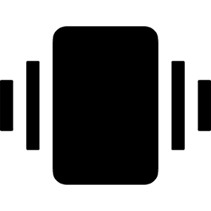 Vibration Fill Icon from Outlined Fill - Material Symbols Set