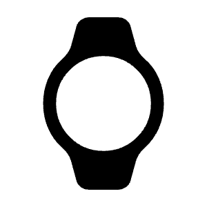 Watch Fill Icon from Rounded Fill - Material Symbols Set