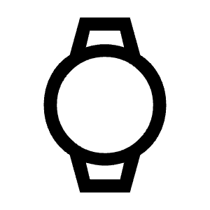 Watch Icon from Outlined Line - Material Symbols Set