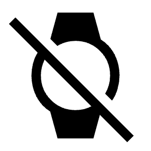 Watch Off Fill Icon from Outlined Fill - Material Symbols Set