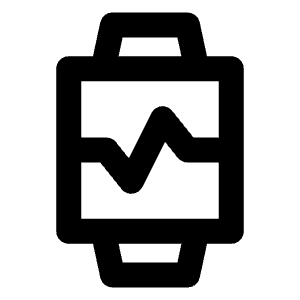 Watch Pulse Alt Icon from Outlined Line - Streamline Material Free Set