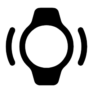Watch Vibration Fill Icon from Rounded Fill - Material Symbols Set