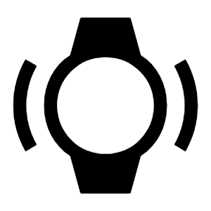 Watch Vibration Fill Icon from Outlined Fill - Material Symbols Set