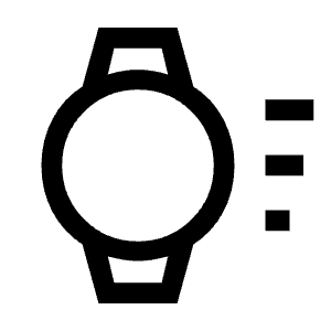 Watch Wake Icon from Sharp Line - Material Symbols Set