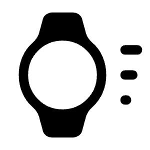 Watch Wake Fill Icon from Rounded Fill - Material Symbols Set