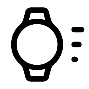 Watch Wake Icon from Rounded Line - Material Symbols Set
