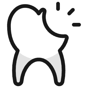 Dentistry Tooth Chipped Icon from Ultimate Colors - Free Set