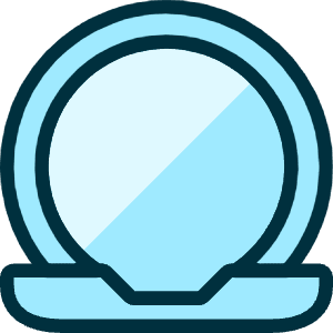 Make Up Mirror 1 Icon from Ultimate Duotone - Free Set