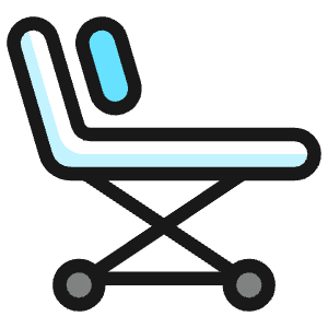 Medical Instrument Ambulance Bed Icon from Ultimate Colors - Free Set