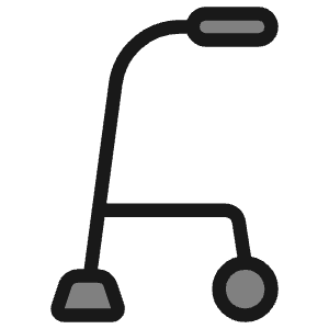 Medical Instrument Walking Aid Icon from Ultimate Colors - Free Set