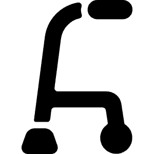 Medical Instrument Walking Aid Icon from Ultimate Bold - Free Set