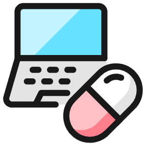 Pill Laptop Icon from Ultimate Colors - Free Set