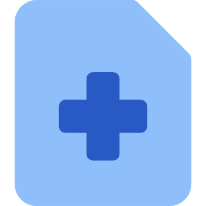 Medical Files Report History Icon from Core Flat Set