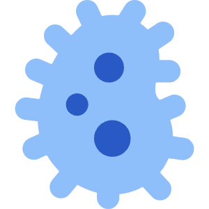 Bacteria Virus Cells Biology Icon from Core Flat - Free Set