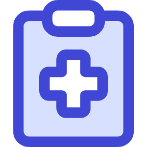 Checkup Medical Report Clipboard Icon from Core Duo - Free Set