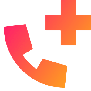 Emergency Call Icon from Sharp Gradient- Free Set