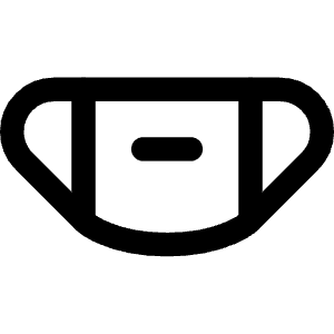 Flu Mask Icon from Core Line - Free Set