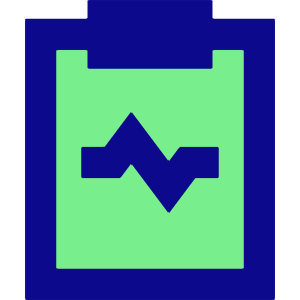 Heart Rate Clipboard Icon from Sharp Pop - Free Set