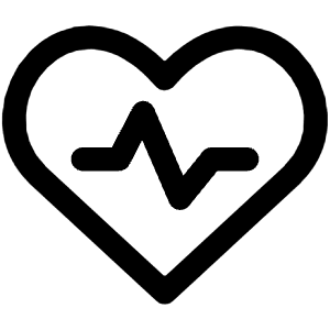 Heart Rate Pulse Graph Icon from Core Line - Free Set
