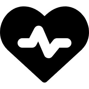 Heart Rate Pulse Graph Icon from Core Remix - Free Set