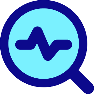Heart Rate Search Icon from Core Pop - Free Set
