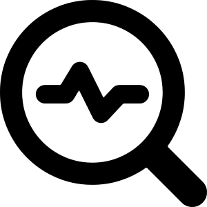 Heart Rate Search Icon from Core Solid - Free Set