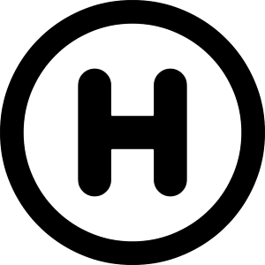 Hospital Sign Circle Icon from Core Remix - Free Set
