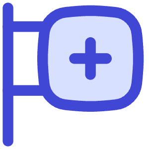 Hospital Sign Icon from Flex Duo - Free Set