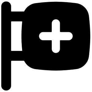 Hospital Sign Icon from Flex Solid - Free Set