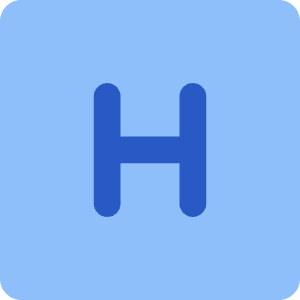 Hospital Sign Square Icon from Core Flat - Free Set
