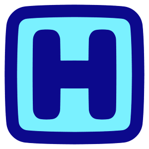 Hospital Sign Square Icon from Plump Pop - Free Set