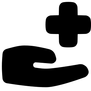 Insurance Hand Icon from Plump Solid - Free Set