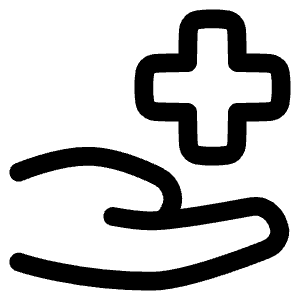 Insurance Hand Icon from Plump Line - Free Set
