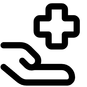 Insurance Hand Icon from Core Line - Free Set