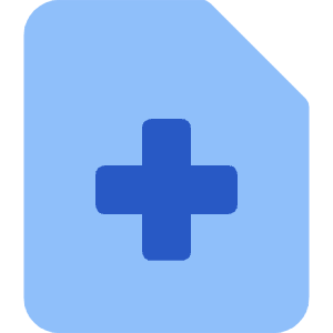 Medical Files Report History Icon from Core Flat - Free Set