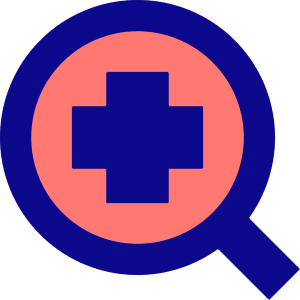 Medical Search Diagnosis Icon from Sharp Pop - Free Set
