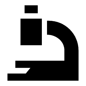 Microscope Observation Sciene Icon from Sharp Solid - Free Set