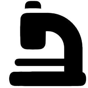 Microscope Observation Sciene Icon from Plump Solid - Free Set